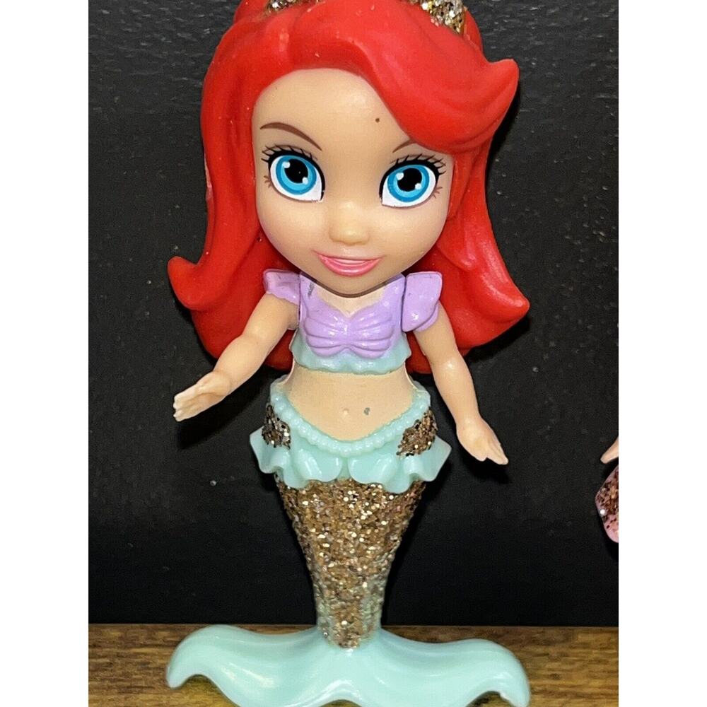Disney Princess Mini Doll Lot of 4 Figures Posable Ariel Aurora Cinderella - Picture 6 of 9